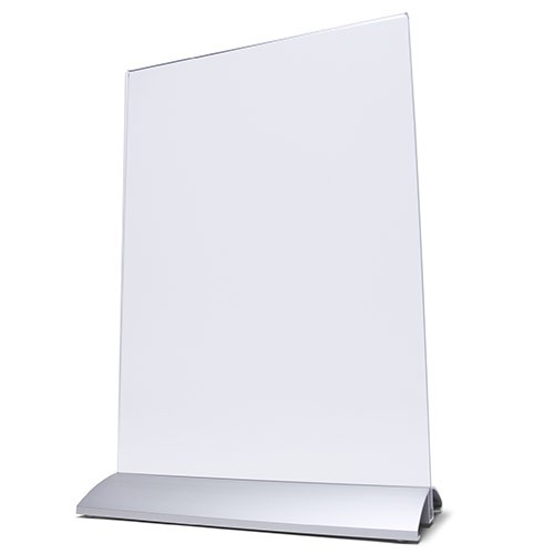 Tischaufsteller / Menükartenhalter Alu DIN A3 (Hochformat) (vergrößert)