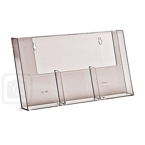 Wandprospekthalter DIN lang/DIN A6 dreifach 3W110H (36) (vergrößert)