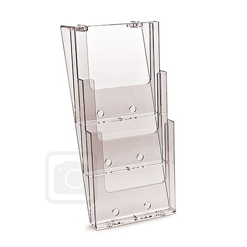 Wandprospekthalter DIN A4 dreistufig 3W230 (12) (vergrößert)