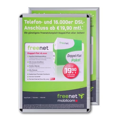 Klapprahmen CLASSIC DIN B1 70x100cm 32mm Profil (vergrößert)