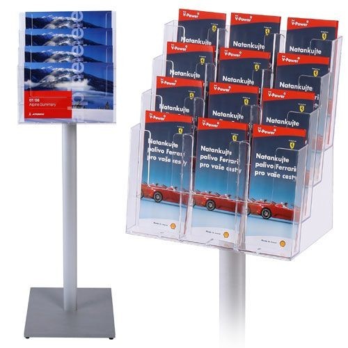 Prospektständer DIN A4 / DIN A5 / DIN lang vierstufig MB4C330 (vergrößert)