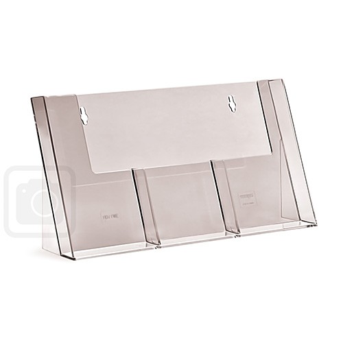 Standprospekthalter DIN lang/DIN A6 dreifach 3C110H (24) (vergrößert)