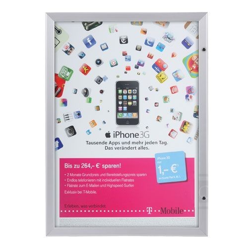 abschließbarer Schaukasten / Plakatrahmen P-Line 70x100cm (vergrößert)