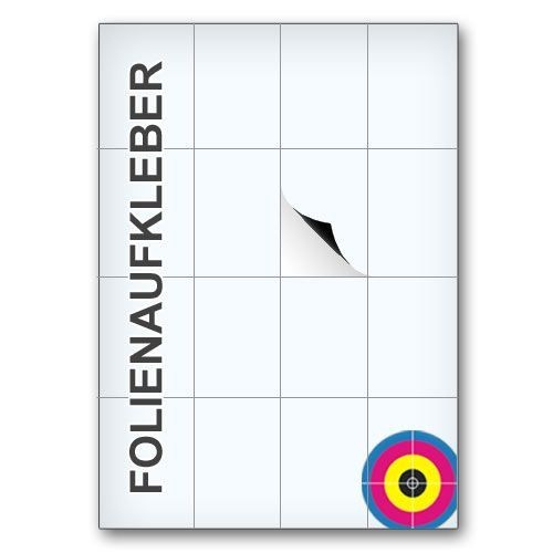 Folienaufkleber PVC-Folie 148x105mm 25 Stk. (vergrößert)