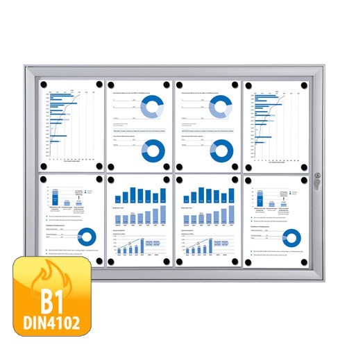 Indoor Schaukasten SCXS, bis zu 12x DIN A4, silber oder schwarz | LB Display Indoor Schaukasten SCXS, bis zu 12x DIN A4, silber oder schwarz | LB Display